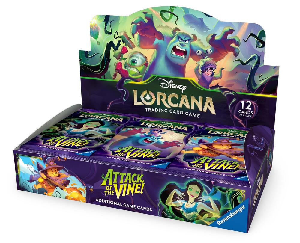 Disney Lorcana: Attack of the Vine! Booster Box – Three Ws TCG & More