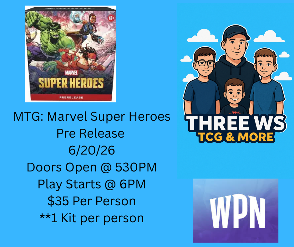 MTG Marvel Super Heroes Pre Release Event